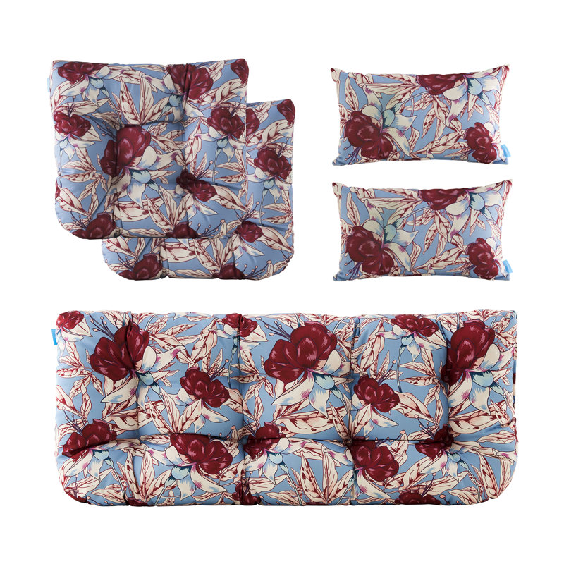 Outdoor Cushion, Blue/Red
