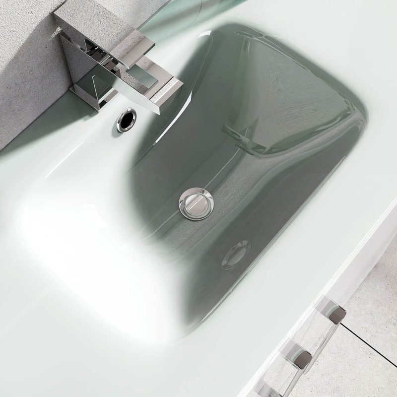 Whitfield 515mm Single Bathroom Vanity with Integrated Ceramic Basin, White