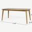 Table de salle à manger d'extérieur avec structure en bois d'acacia, teck