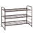 3 Tier 9 Pair Stackable Metal Shoe Rack, Expandable Shoe Storage Organizer Adjustable Shelf Height-566390922-570954588