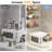 Magnetic Spice Rack Organizer For Refrigerator, 4 Pack Space-Saving Fridge Shelf With Hooks For Kitchen And Oven Storage-487003606