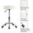 Round Adjustable Height Swivel Stool with Wheels for Office Work-698157467