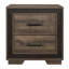Table de chevet 2 tiroirs Dorrie