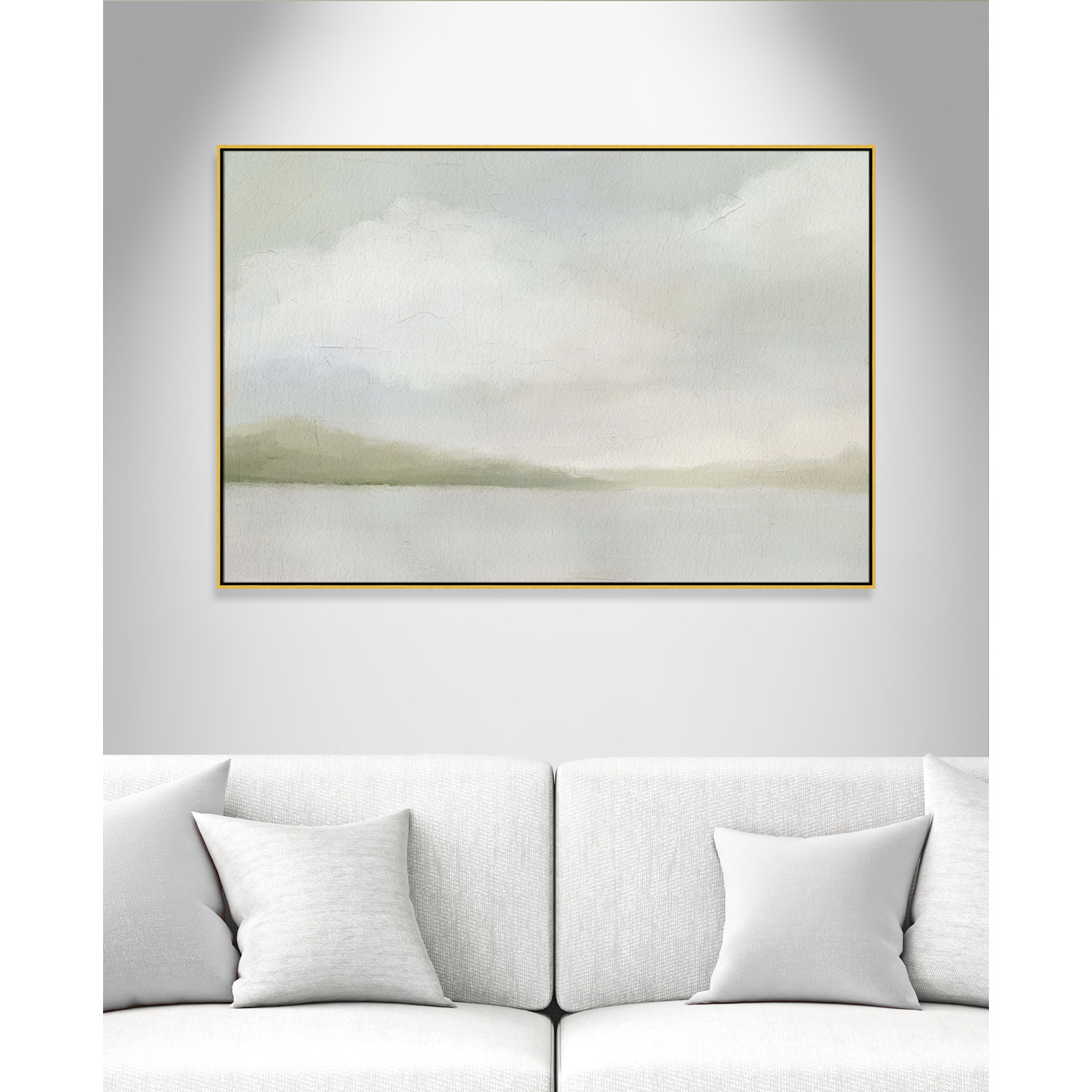 A Tranquil Morning, 41.5" H x 61.5" W, Gold