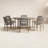 Fleur Round 6 - Person 63" Long Dining Set