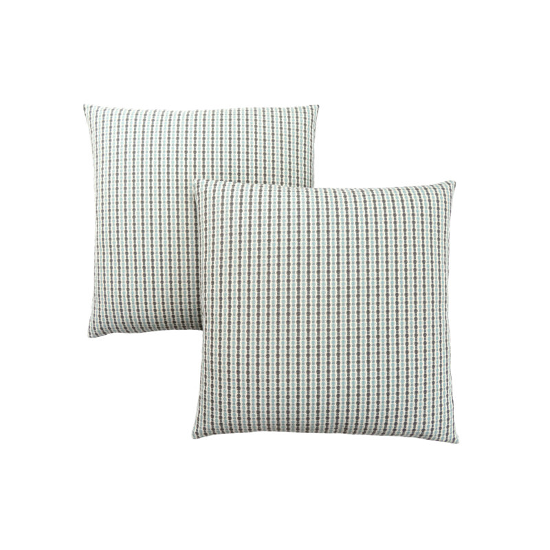 Abstract Geometric Throw Pillow, Blue/Gray