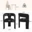 Ensemble de 2 chaises de salle à manger rembourrées sans assemblage-124966218-125847415
