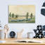  «Jade Green Landscape» par Silvia Vassileva, art mural en verre acrylique, 16 po x 12 po