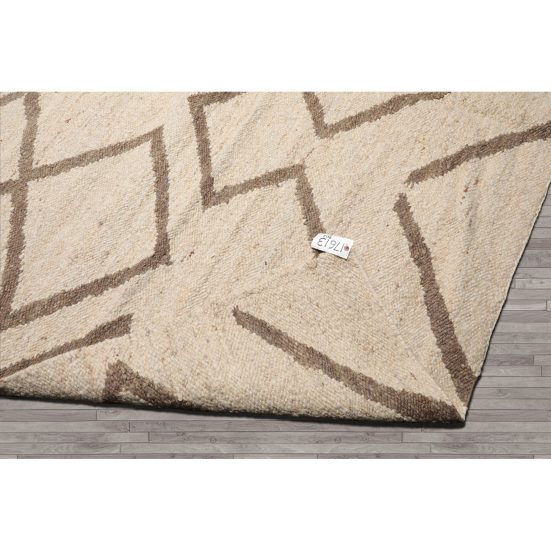 Tapis rectangulaire en laine de conception unique 9 pi 2 po x 12 pi 2 po Annelisse