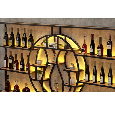 Creative vase wall mounted wine rack by L Wall-hanging Wine Rhythm