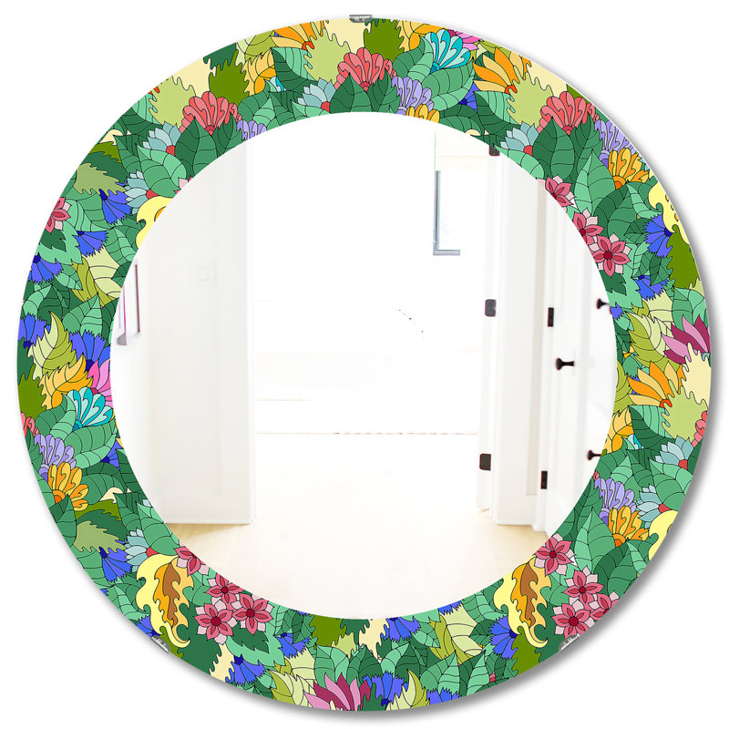 Miroir d'appoint Tropical Mood Foliage 1, H 31,5 po x l po