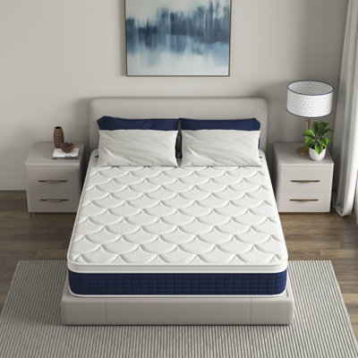 12" Medium Firm Hybrid Mattress Gel Memory Foam In A Box