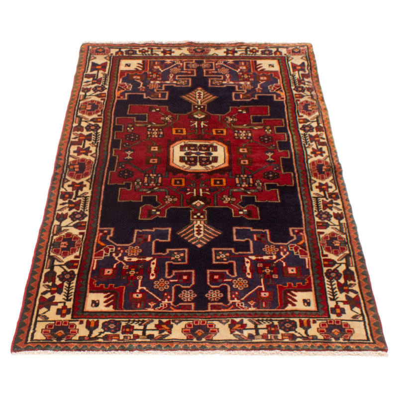 Tapis bleu marine Anatolian Vintage 3 pi 9 po x 6 pi 11 po