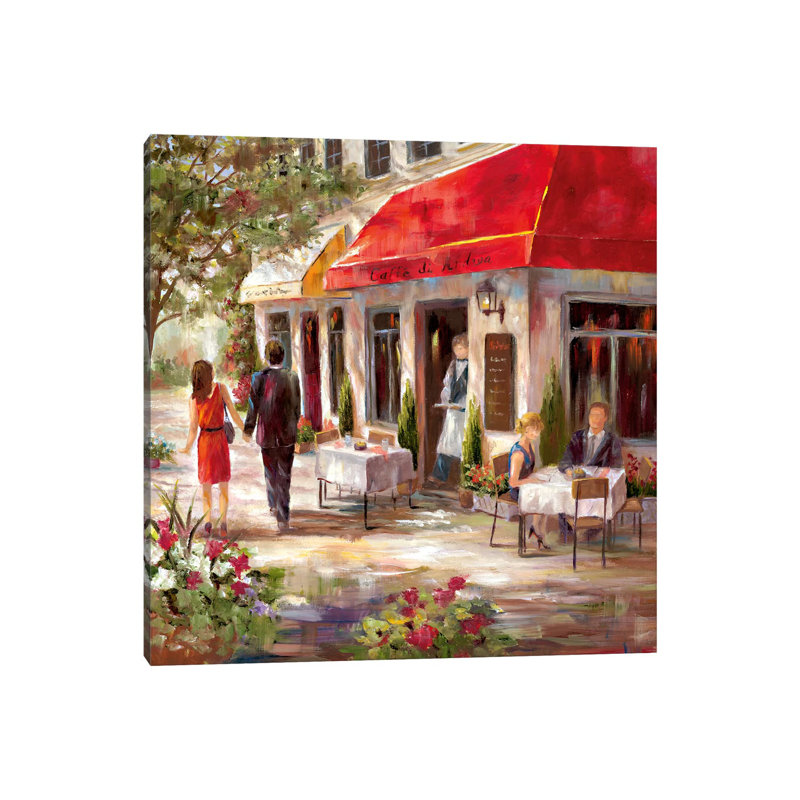 Café Afternoon II 1 Piece Painting on Canvas, 66.04 cm H x 66.04 cm W x 1.91 cm D, Wrapped Canvas