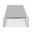 Chaise longue d'extérieur réglable à 5 niveaux, structure en aluminium durable et filet en textilène, parfaite pour le patio / la piscine