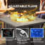 Square Propane Smokeless Fire Pit Table with Hidden Fuel Tank