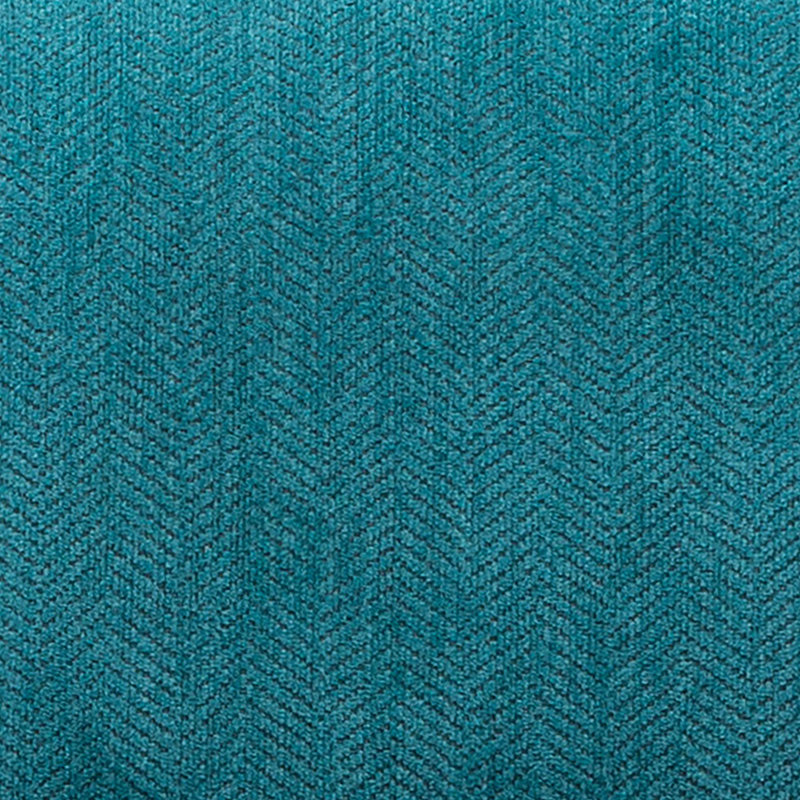 Pisano Contemporary Armless Accent Chair with Pillow, Teal Blue Chenille