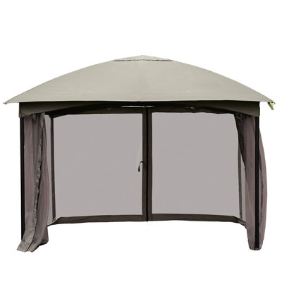 11.5 Ft. W x 11.5 Ft. D Steel Patio Gazebo Canopy