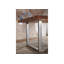 Freeform Extendable Acacia Solid Wood Top Metal Base Dining Table