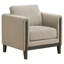 Hennig 3-Piece Upholstered Panel Arm Sofa Set Taupe
