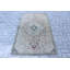 Tapis turc authentique en laine avec motif tribal vert antique pour la chambre à coucher