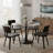 Elkton Round Dining Table with Glass Top and Iron Pedestal Base Restaurant Table - Seats 2-4 Person for Kitchen and Dining Room-1520650874-1479138237