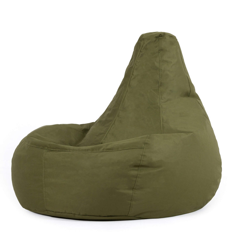 Dalton Water-Resistant High Back Recliner Bean Bag, Light Green