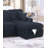 Modern Style 2Pc Convertible Sectional Pull Out Sofa Fold Down Table Cup Holder USB Port Storage Chaise Matching Pillow Primary Living Room