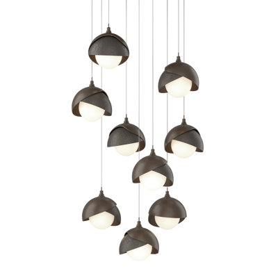Luminaire suspendu géométrique à 9 lumières Brooklyn