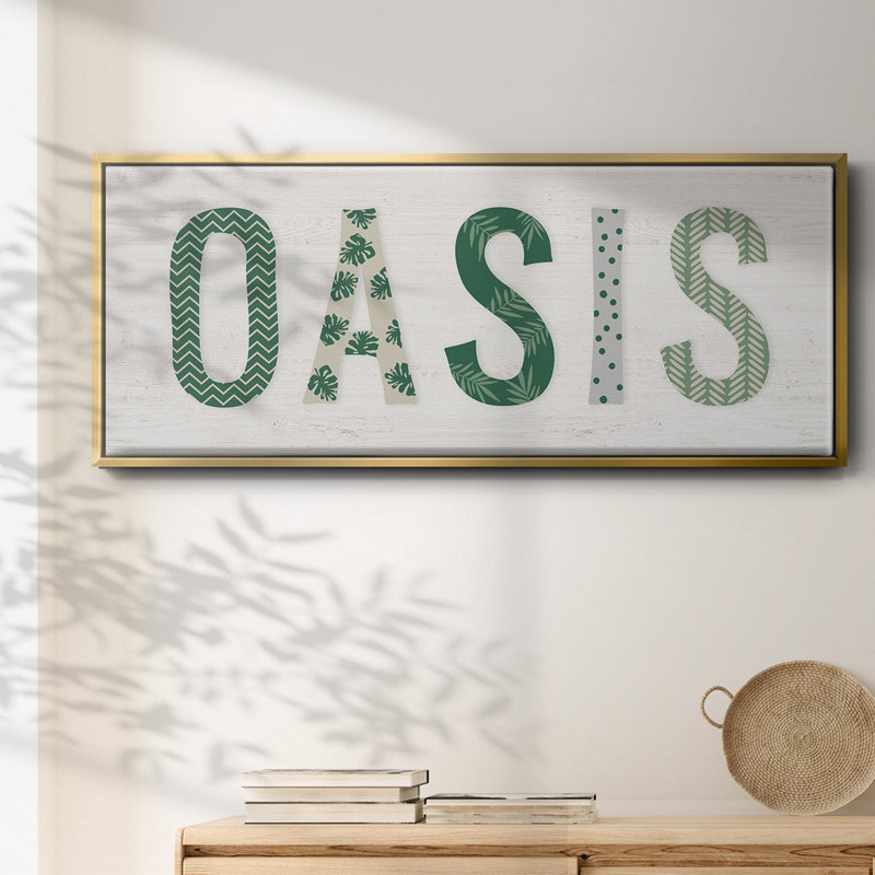 Oasis Cabana - toile encadrée, H 8 po x l 20 po