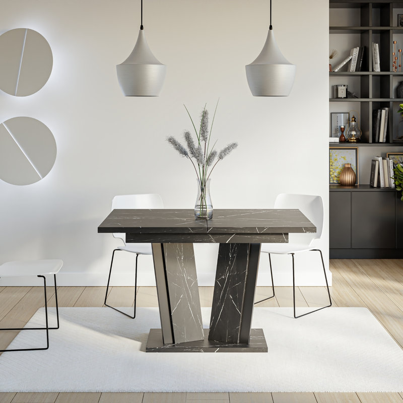 Extentable Dining Table Doha, Royal Marble Black