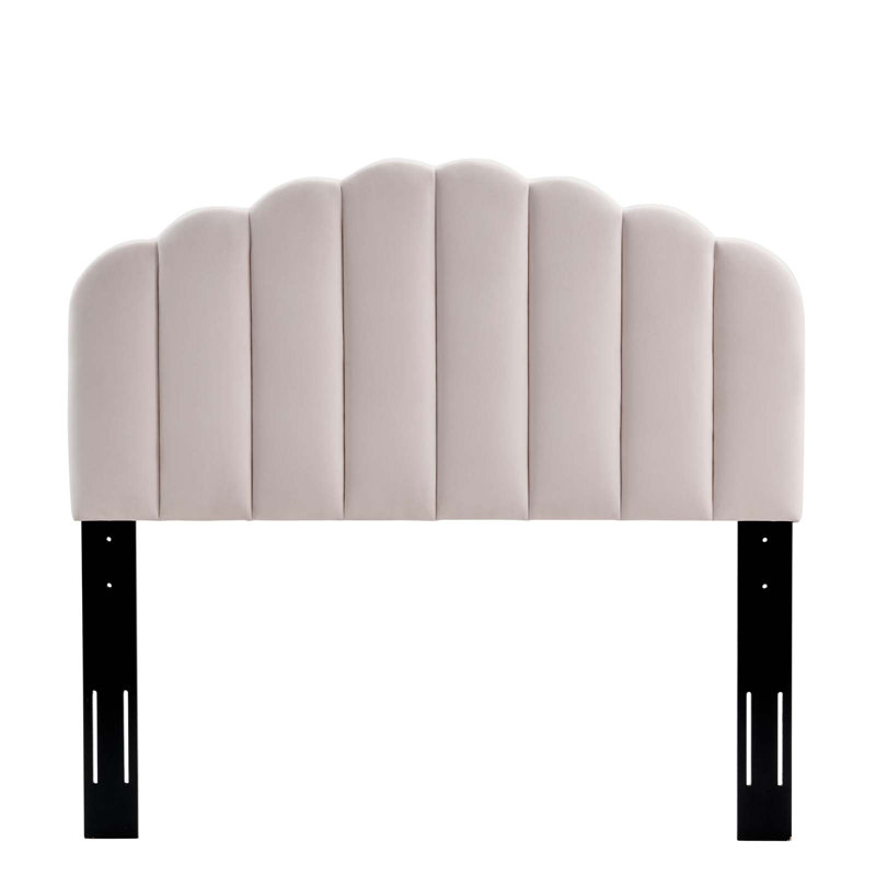 Veronique Performance Velvet Headboard, King/California, Pink