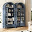 Vitrine arquée en bois trempé de 71 po Kalaen-676408417