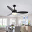 Ventilateur de plafond 52 po intérieur / extérieur avec ensemble d'éclairage DEL