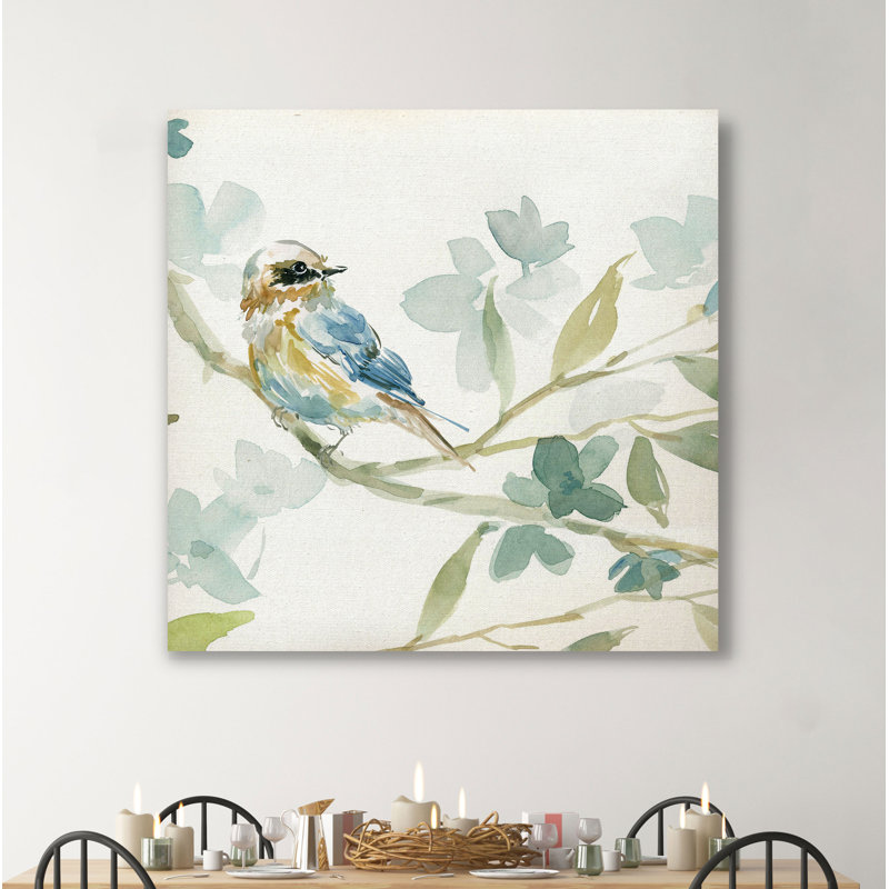 " Spring Melody I ", 16" H x 16" W x 1.5" D, Wrapped Canvas