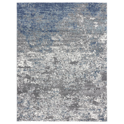 Elkhorn Abstract Blue Area Rug