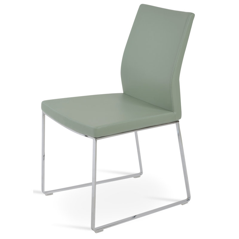 Pasha Sled Dining Chair, Mint