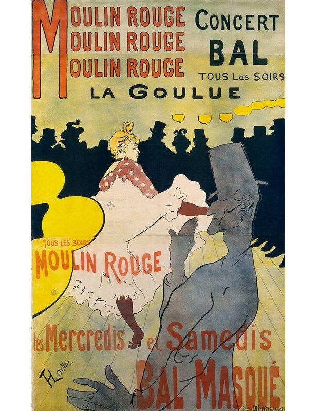 "Trinx", Lautrec, Henri de Henri, art sur toile tendue sous le titre: Moulin Rouge La Goulue
