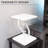 VIVO Universal White 12" Tensegrity Speaker Stand, Floating Tabletop Platform