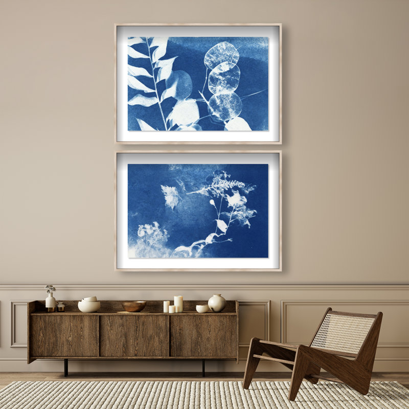 Faded Poetry Set Set by Oliver Gal, 37"H x 25"W, Natural Oak Shadowbox