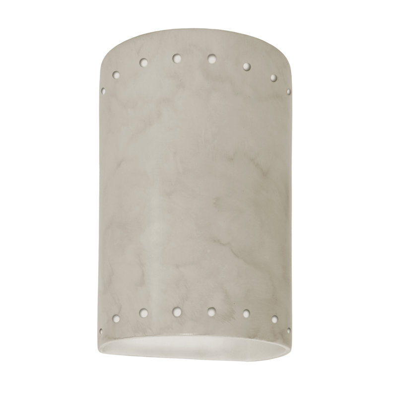 Awel 1 - Light Flush Mounted Sconce, Verde Patina, 9.5" H x 5.75" W x 4" D, No