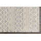 Tribeca Geometric Handmade Flatweave Wool Blue/Cream Area Rug