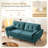 Modern Upholstered Loveseat-1956528986