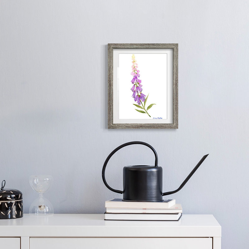 Annie's Foxglove II - reproduction encadrée, Vieilli, H 28,5 po x l 20,5 po