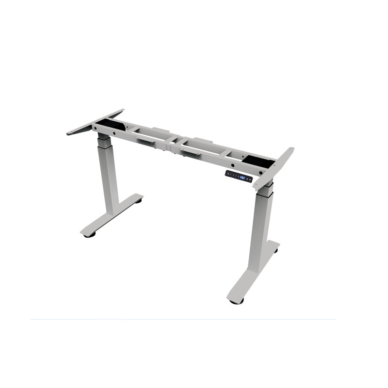 Pied ou base de bureau électrique Kaylan H 50 po x l 64 po, Argent