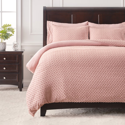 Ensemble de housse de couette réversible en microfibre 3 pièces 