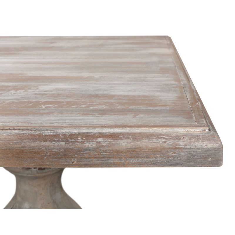 Lionisio Solid Wood Base Dining Table, Gray Oak