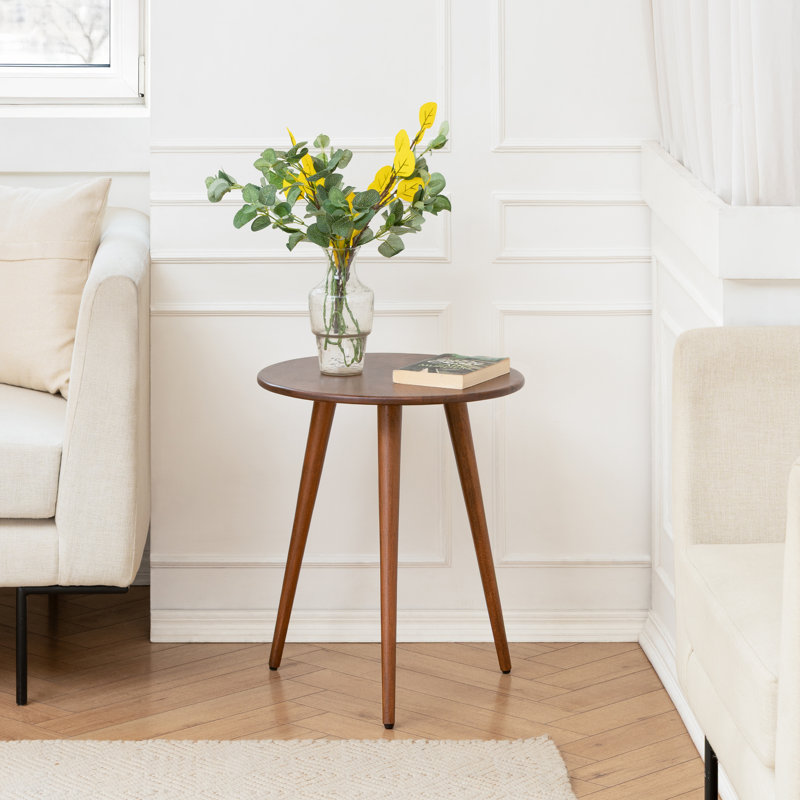 Shadwell Solid Wood Side Table, Walnut