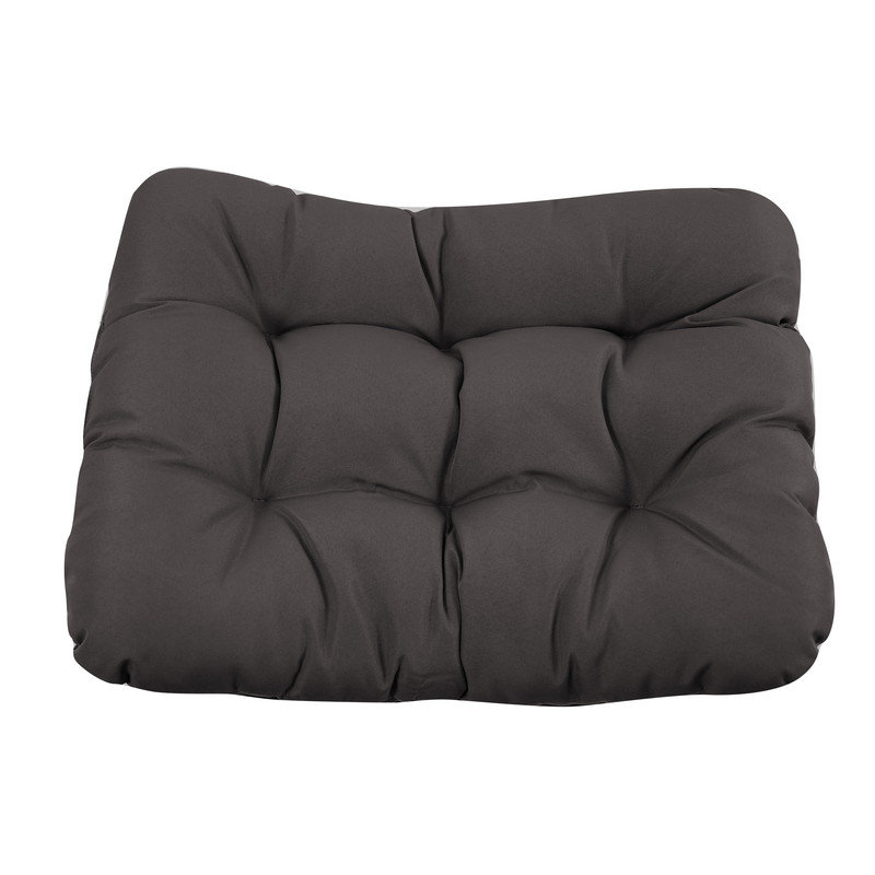 Coussin de siège en polyester, Gris foncé