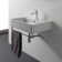 Scarabeo By Nameeks Teorema 18.1'' White Ceramic Rectangular Bathroom Sink with Overflow
